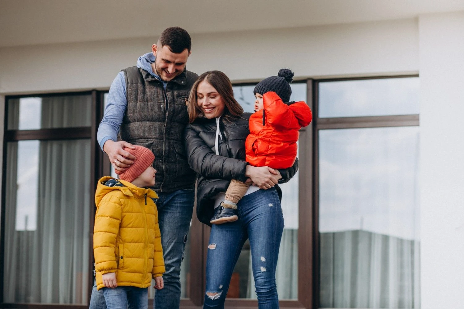 Family enjoying time together